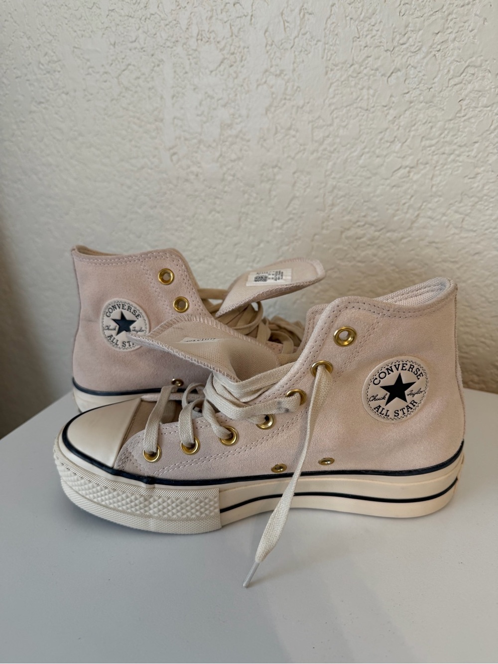 Converse Pink High Top Canvas Sneakers